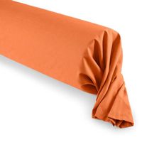 Taie de traversin / 100% Coton 57 fils/cm² - Taille de taie de traversin: 45 x 185 cm - Couleur: Linge de lit Orange