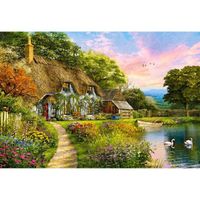 Puzzle 1500 pièces - Castorland - Cottage de Campagne - Paysage et nature - Adulte - Intérieur
