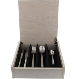 Servizio Posate Albert De Thiers A0599000, 24 Pezzi. Set Da Tavola Elegante: 6 Coltelli, 6 Forchette, 6 Cucchiai, 6 Cucchiaini. Spessore Resistente. - 2