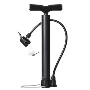 Perel Pompe à Pied Puissante – 6,9 Bar, Manomètre, 3 Embouts Pour Vélo, Voiture, Ballons