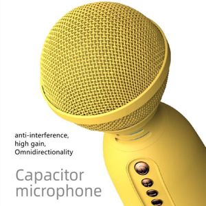 ENCEINTE NOMADE JAUNE-Microphone Audio Bluetooth intelligent, haut
