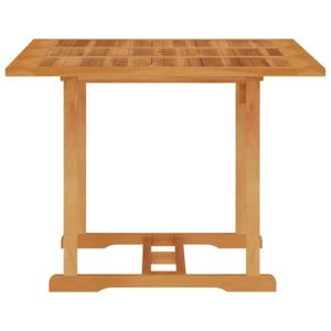 TABLE DE JARDIN  Akozon Table de jardin 150x90x75 cm Bois de teck m