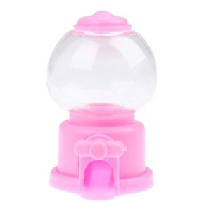 MARCHANDE rose - Mini Machine à Bonbons Mignonne pour Enfant, 1 Pièce, Tirelire, Distributeur de Pièces de Monnaie, Gum