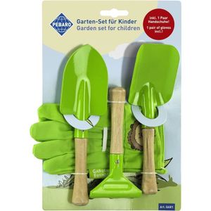 RATEAU Ensemble Enfant 2 Pelles 1 Râteau 1 Paire De Gants De Jardinage, Gar1, Vert[n280]