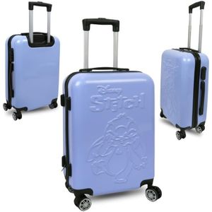 VALISE - BAGAGE DISNEY Stitch Valise rigide, valise à roulettes, valise cabine 55x35x20cm