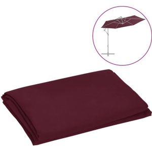 PARASOL STAR® Toile de rechange-Tissu de remplacement pour parasol déporté Rouge bordeaux 300cm|2100