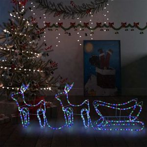 VILLAGE - MANÈGE SWEET Décoration de Noël d'extérieur Renne et traî