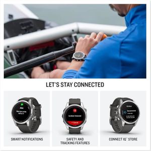 Montre connectée sport Garmin fnix 7S Pro Solar - Montre GPS Multisports 