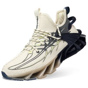 CHAUSSURES BASKET-BALL MBP Chaussures de sport pour hommes -Confortable Respirant Extérieur Tendances chaussure de basket-ball-Beige