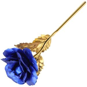 FLEUR ARTIFICIELLE Tbest cadeau Rose Feuille d'or Rose cadeau de la S