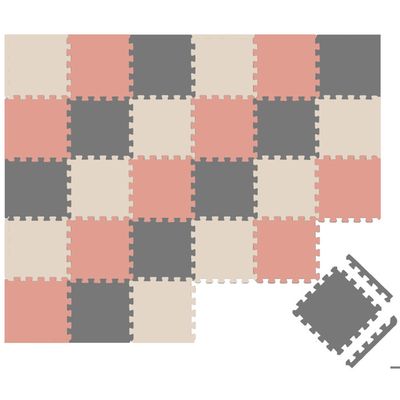 Tapis Puzzle 27 Dalles Mousse EVA – Bébé Enfant Dès 0 Mois – Épais 1 Cm – Antidérapant – Lavable