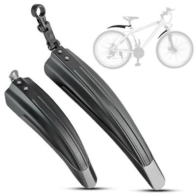 Garde-boue Vélo 3 Pièces Universel - Avant Et Arrière - Matériau PP Léger - Pour VTT, Gravel, Fat Bike