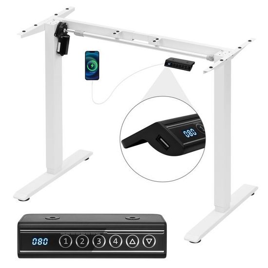 Homall Bureau Assis Debout 120cm, Bureau Réglable En Hauteur Électrique