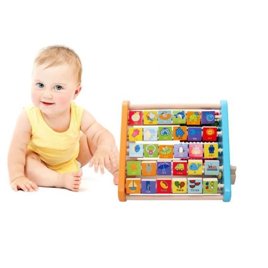 5 En 1 Jouet Pour 1 Ans Centre Activite Bebe Multijeux Triangle Activite En Bois Boulier Alphabet Labyrinthe Horloge Cdiscount Puericulture Eveil Bebe