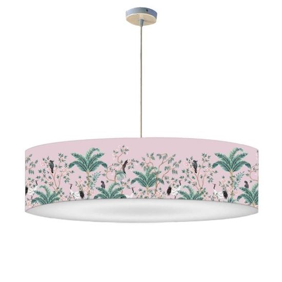 Abat-jour pour suspension jungle Couleur vert Vertbaudet | La