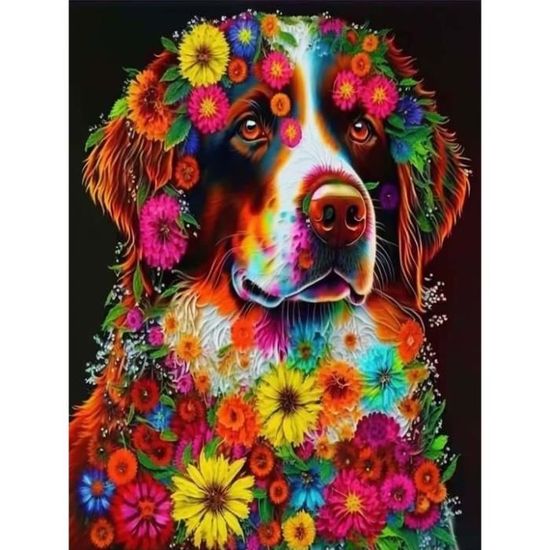 EXQULEG Set di diamond painting 5D, leopardo Diamond Painting, fai da te, per adulti, diamanti rotondi e regalo (30 x 40 cm