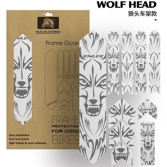 Kit De Film De Protection Pour Cadre Vélo - Autocollant Transparent Mat - Neuf