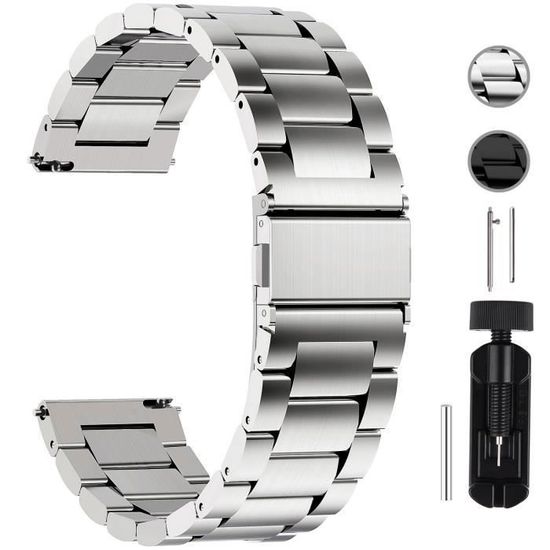 Bracelet montre store inox