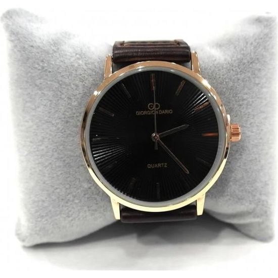 Montre homme noir dor GIORGIO DARIO Achat vente montre