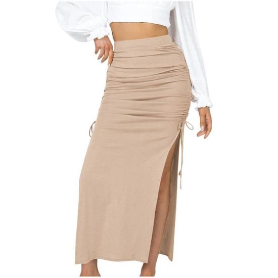 Jupe En Velours Côtelé Beige Traffic People – Taille M (30) – Longueur 23 Pouces – Très Bon état