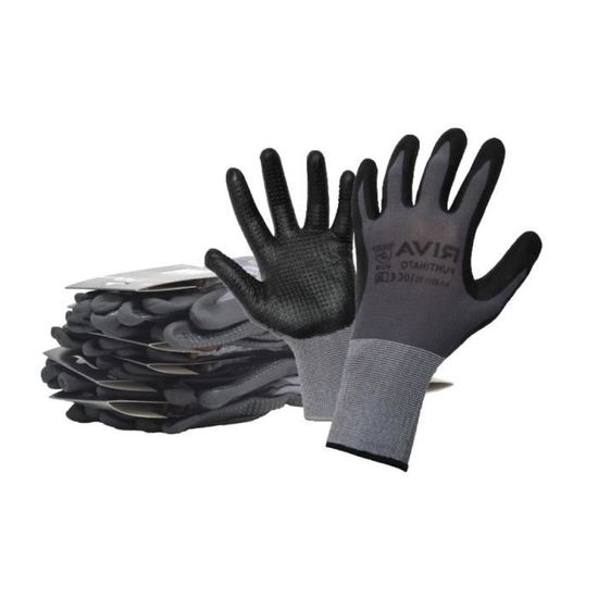 SBS Guanti da Lavoro 12 Paio Tgl 9 Guanti Nylon Montaggio