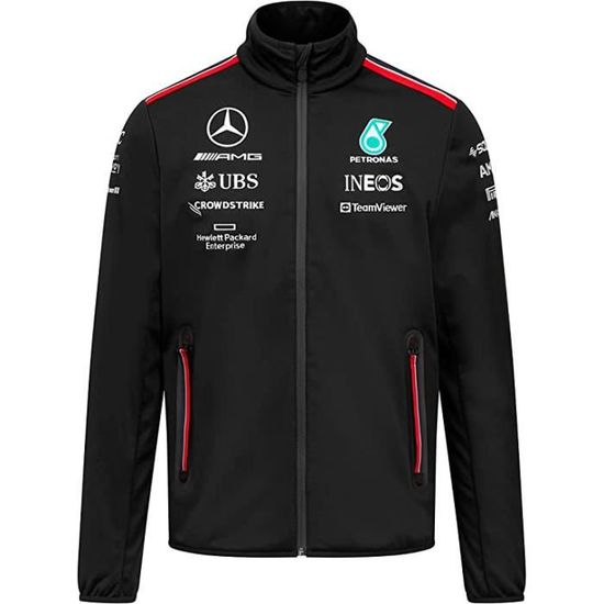 Veste Softshell - MERCEDES AMG PETRONAS - Officielle F1 - Imperm?�able - Respirant - Mixte Noir 