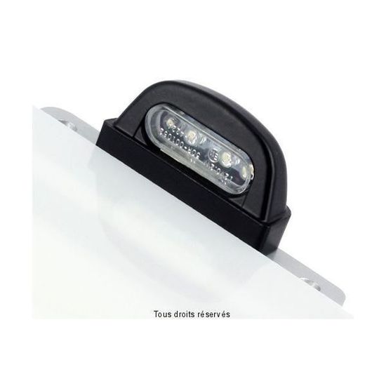Barracuda Éclairage LED Pour Plaque D'Immatriculation Noir - Homologué - En Aluminium