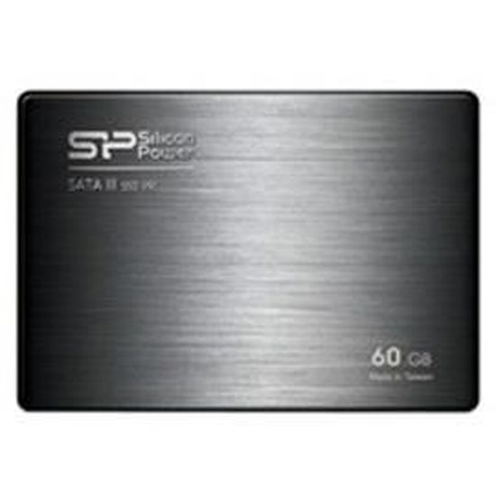 SILICON POWER SSD - SATAIII (MLC) - V60 - 60 GB - 7mm 2.5" Noir + desktop fit accessories