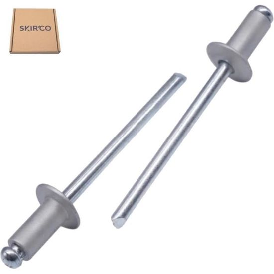 100 Rivets Aluminium Tête Ronde – 4x16 Mm, Lot De 100, Fabriqués En Italie Par Novara Metalli