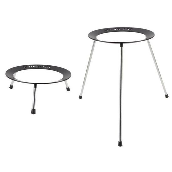 Widybord Support pliable pour feu de camp portable et portable - Support en métal - Facile à installer - Facile à utiliser