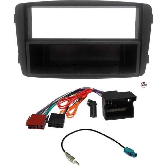 Kit Adaptateur Autoradio Mercedes C CLK 00-04 / Viano/ Vito ap04 - Sans Bose + ISO + FM - avec vide poche - ADNAuto - KITFAC108