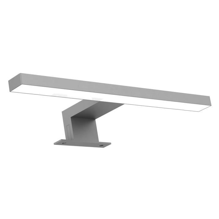 Applique LED pour miroir de salle de bain RIGEL 4,8 W couleur silver - 30 x 4,3 x 10 cm