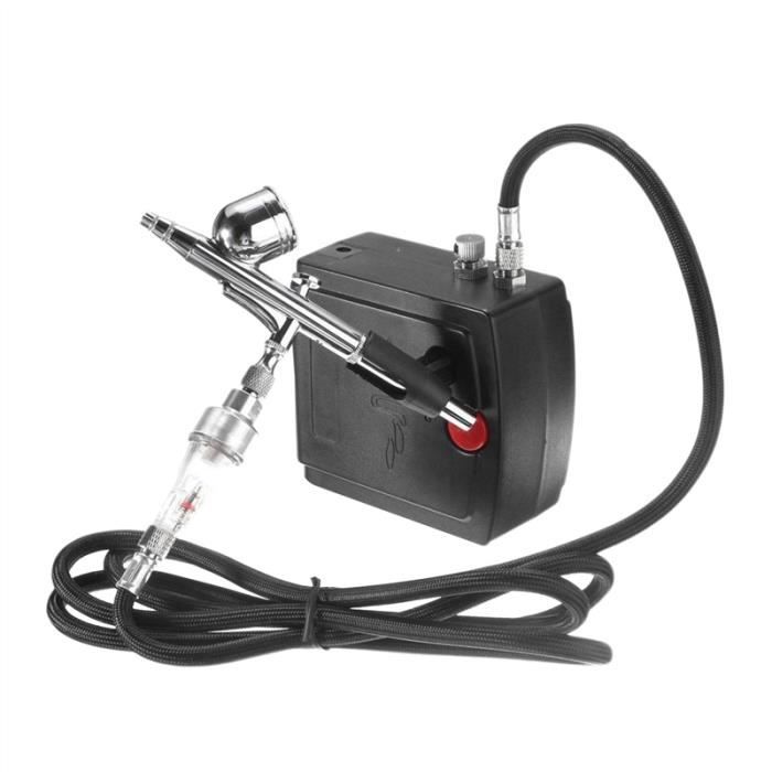 Airbrush Peinture Art Jet Kit avec pompe compresseur aérographes Portable pour outil de nail art tatouage ect
