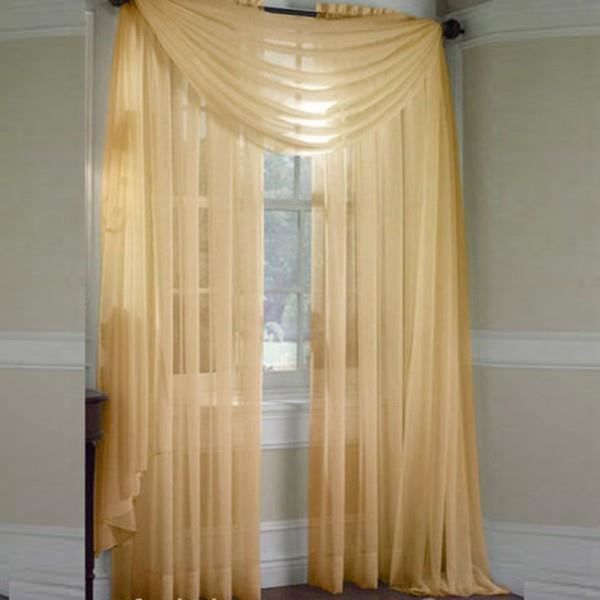 2 pcs Rideaux de fenêtre de porte en tulle drapé panneau ou écharpe assortie rideaux voilage pour chambre