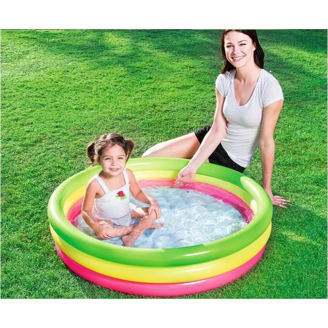 Piscine ronde gonflable enfant bébé Jouet à la maison baignoire gonflable bébé Piscine enfant petit 102*25cm pour 1 ou 2 enfants 905