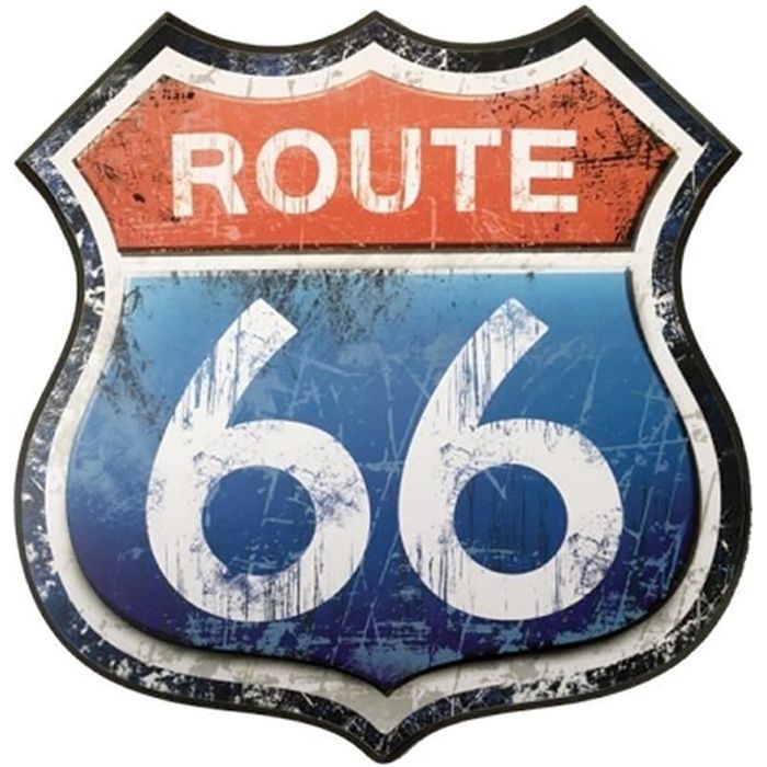 Super FabriqueStickers rétro réfléchissant de la route 66 à coller sur votre casque de moto ou même sur votre moto, vos sacoches, il