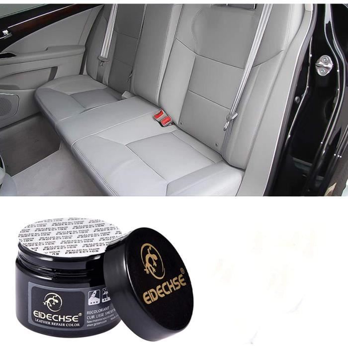 Kit Rénovation Cuir, Pâte Réparatrice Cuir,Kit de réparation en Cuir Vinyle pour siège d'auto, Volant,Réparation des Rayures en Cuir