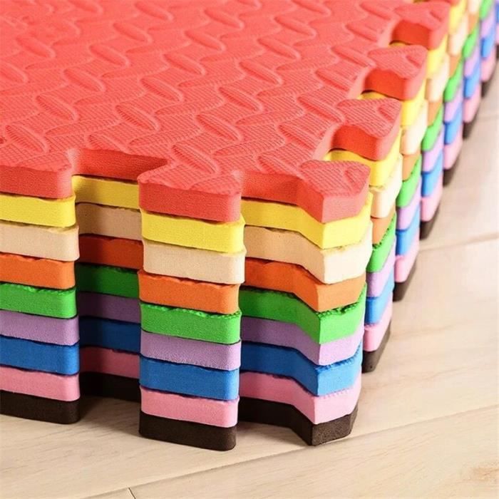 Tapis de sol,Tapis de jeu en mousse EVA pour enfants, Puzzle, tapis pour enfants, sol d'exercice, de Yoga, de fitness - Type Rouge