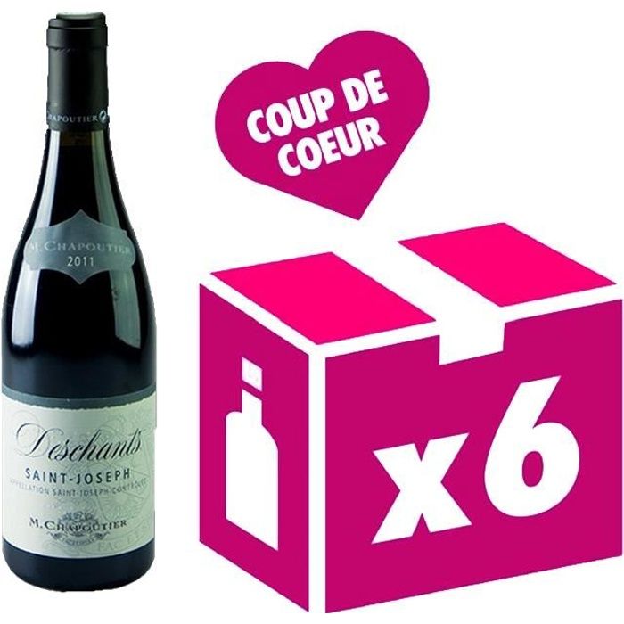 Saint Joseph Deschants vin rouge 6x75cl Chapoutier 2016