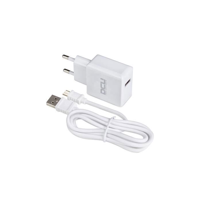DCU TECNOLOGIC Adaptateur secteur DCU - USB - Pour Smartphone, Appareil Micro USB, Tablette PC