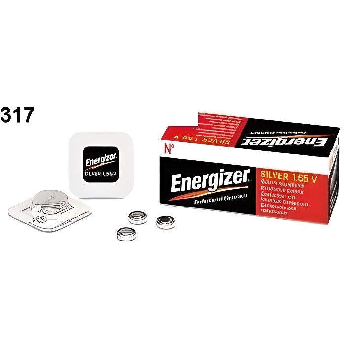 2 x Energizer Pile de Montre 0% Mercure, 377/376 (SR626SW)