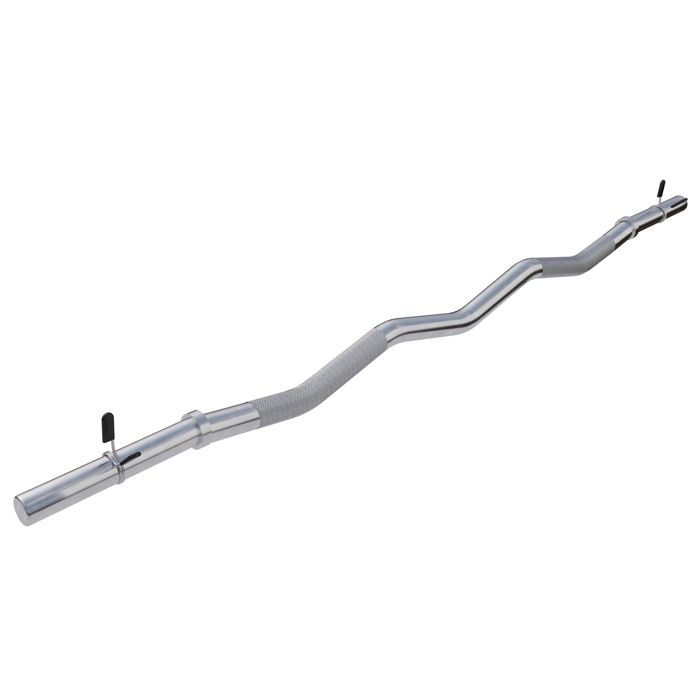 Barre Curl SZ chromée avec stop disques - 120cm