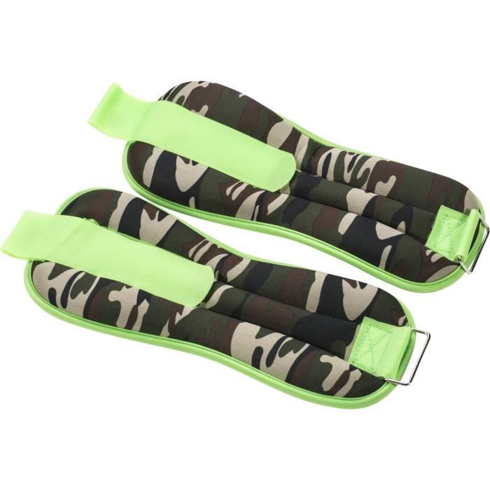 Gorilla Sports - Paire bandes lestées flashy camouflage de 1Kg à 4kg - 1 KG