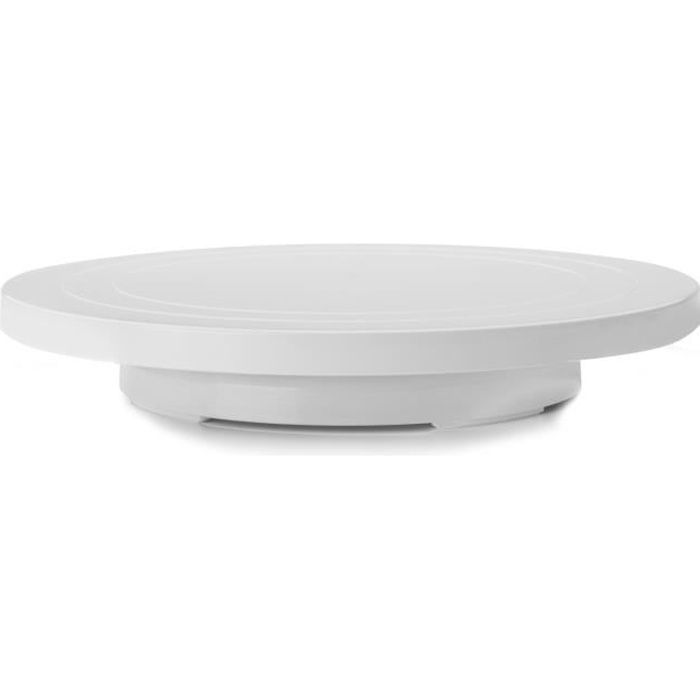 BASE GIRATOIRE PLATEAU TOURNANT BAS - PLASTIQUE DE QUALITE SUPERIEURE- DIAMETRE 31 CM - HAUTEUR 5 CM -