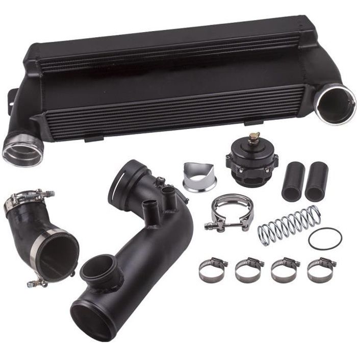 UPGRADE TURBO INTERCOOLER + Charge Pipe kit + BOV For BMW 1M 135i E82 E88 N54