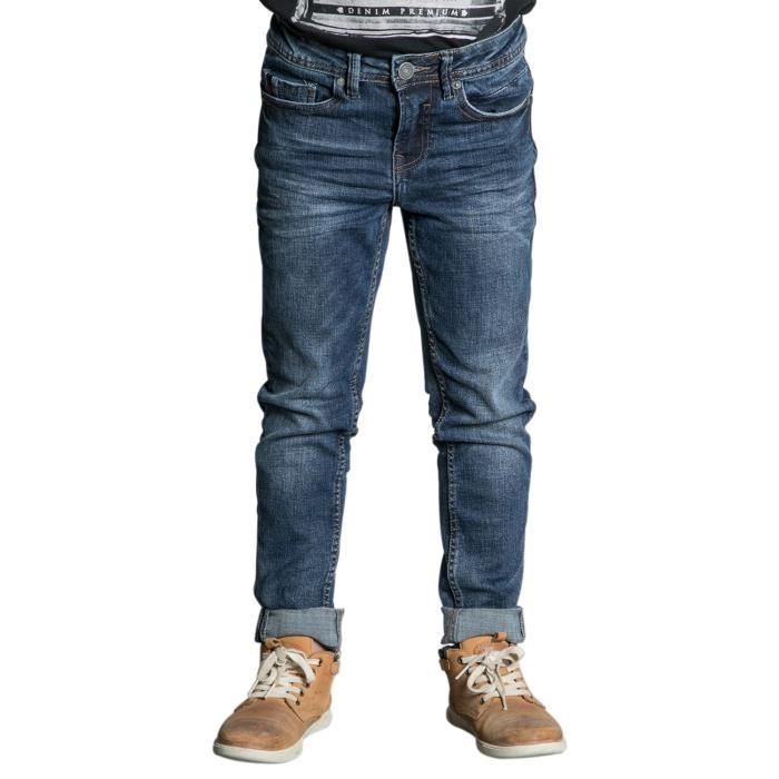 DEELUXE Jeans slim effet usé CARLOS Med Blue Used