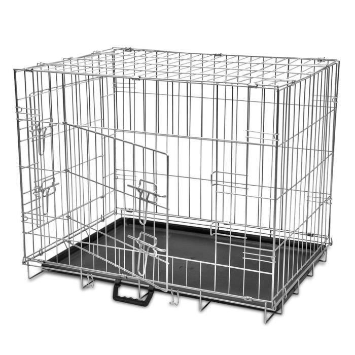 8970•Sale Hot•Cage métallique et pliable pour chiens M MEUBLE Noirm