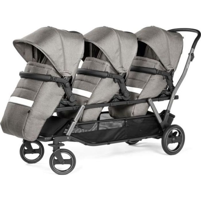 Poussette triple Peg Perego Triplette Piroet Pop Up City Grey