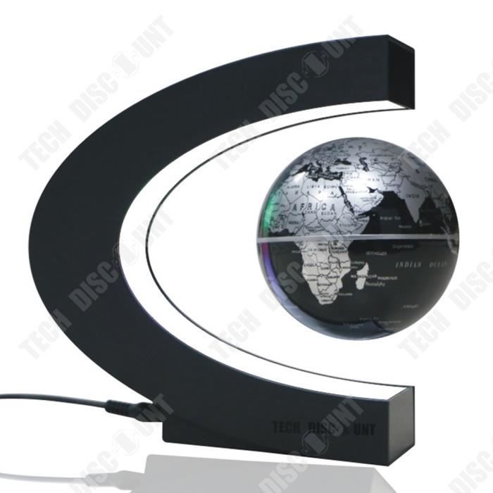 TD® Ornement de maison creatif globe de levitation magnetiqu