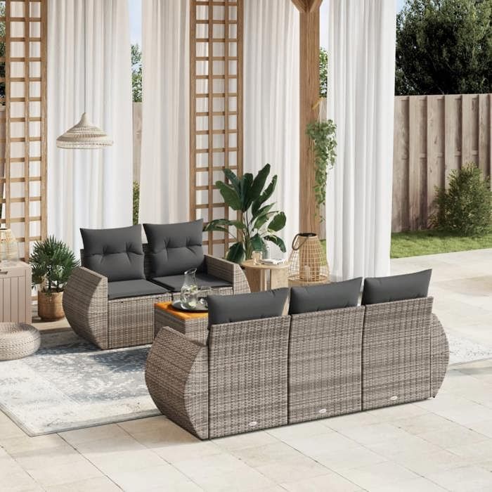 Salon de jardin 6 pcs